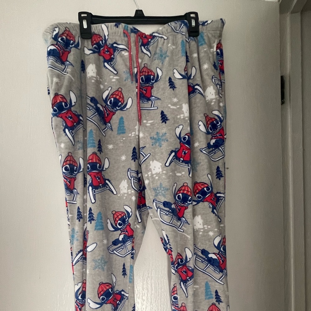 Stitch Sledding Fuzzy Women’s Pajama Bottoms